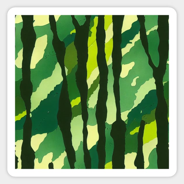 Jungle Camouflage Army Pattern, a perfect gift for all soldiers, asg and paintball fans! #35 Sticker by Endless-Designs